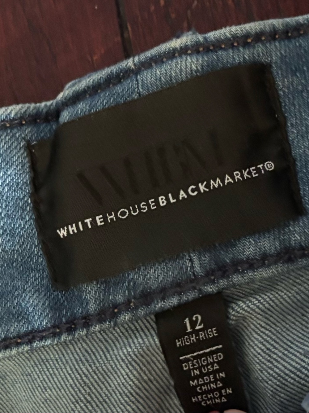 White House Black Market Light Blue Straight-Leg Jeans - Picture 2 of 5